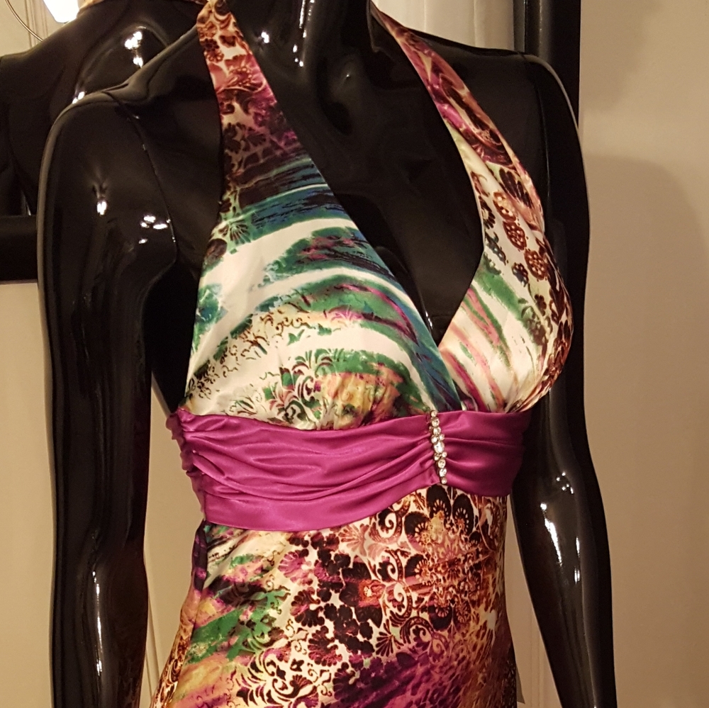 Long Maxi Multi-colored Dress - Picture 3 of 13